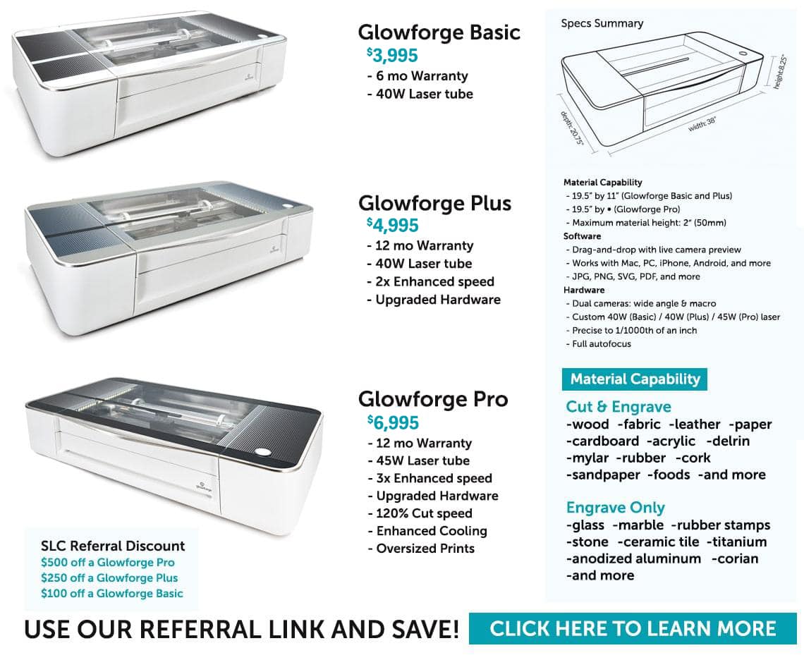 Glowforge Specifications